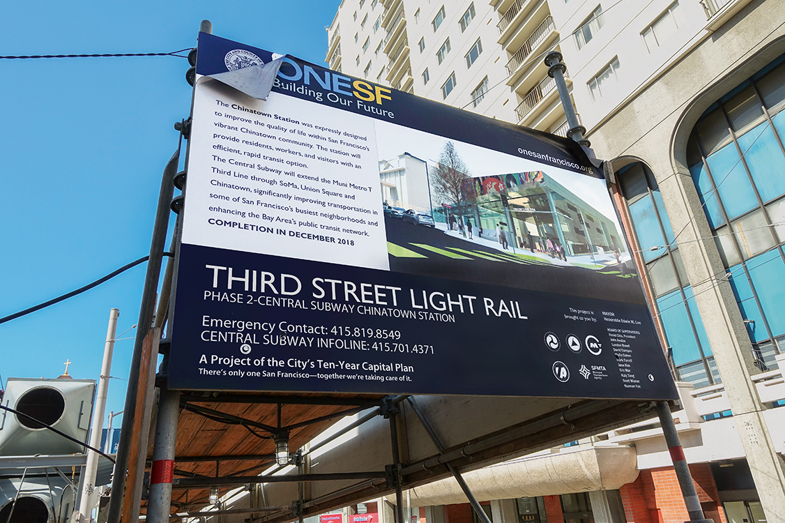 27m long AT – 139 Pipe Umbrella stabilizes the Chinatown Station Cross-Cut in San Francisco 27m long AT – 139 Pipe Umbrella stabilizes the Chinatown Station Cross-Cut in San Francisco