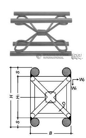 Lattice Girders / 4 Bars Lattice Girders / 4 Bars